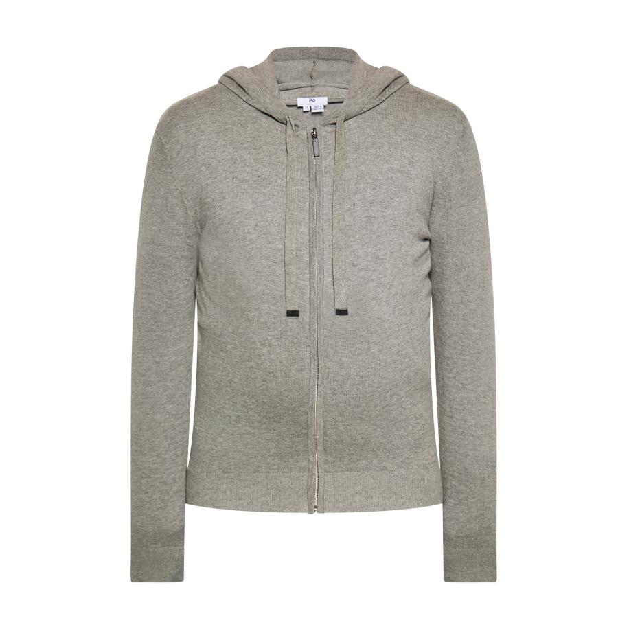 MO MO Gebreid vest grijs -