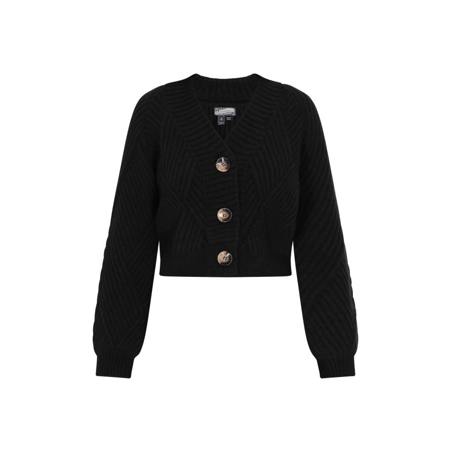 DreiMaster DreiMaster Vintage Gebreid vest zwart -