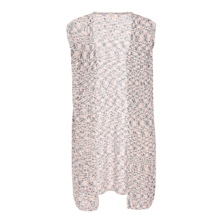 Usha usha FESTIVAL Gebreide bodywarmer Fashion Look navy / rosa / wit -