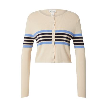 Monki Monki Gebreid vest beige / navy / hemelsblauw