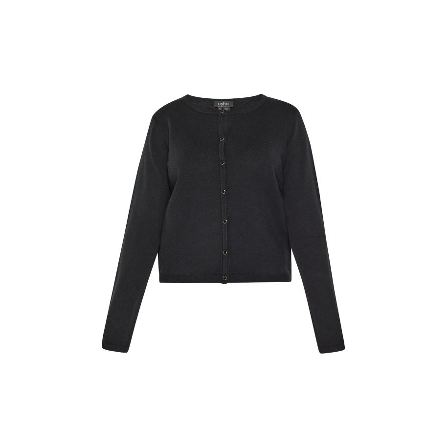 Usha usha BLACK LABEL Gebreid vest Classic zwart -