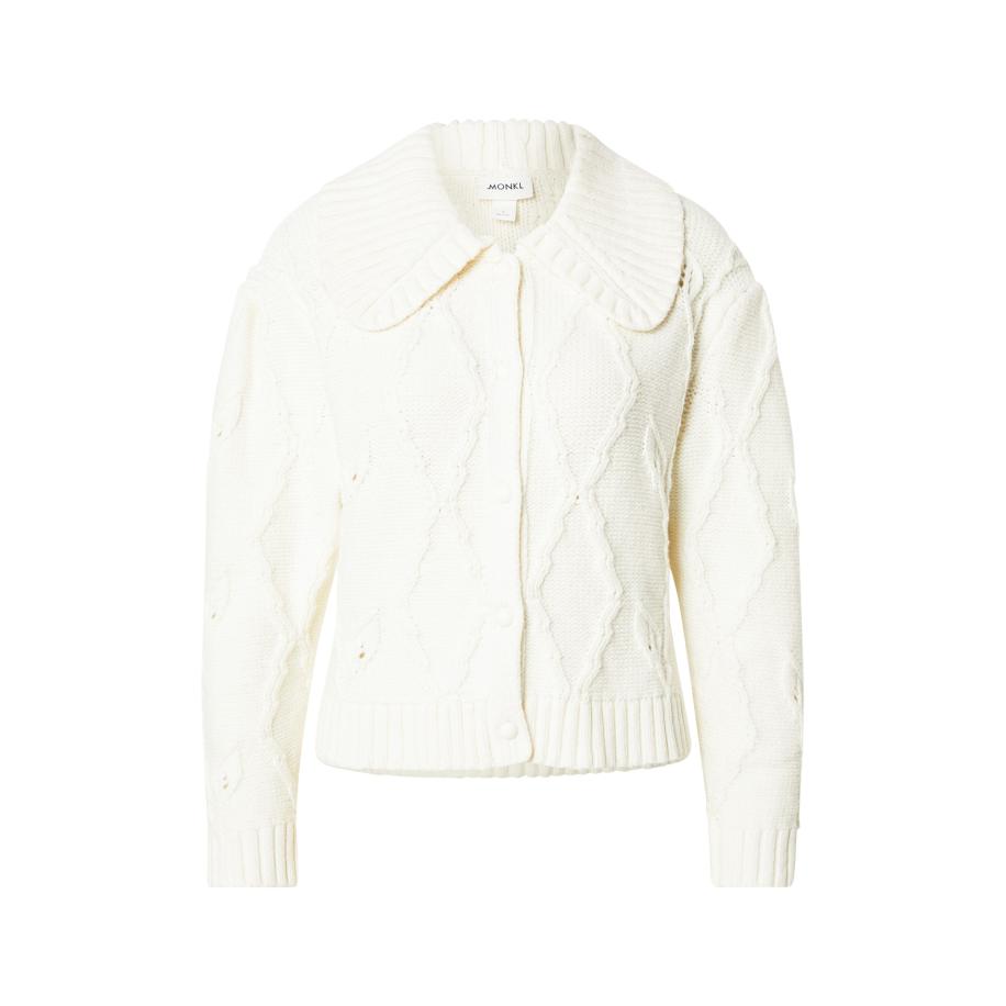 Monki Monki Gebreid vest wit -