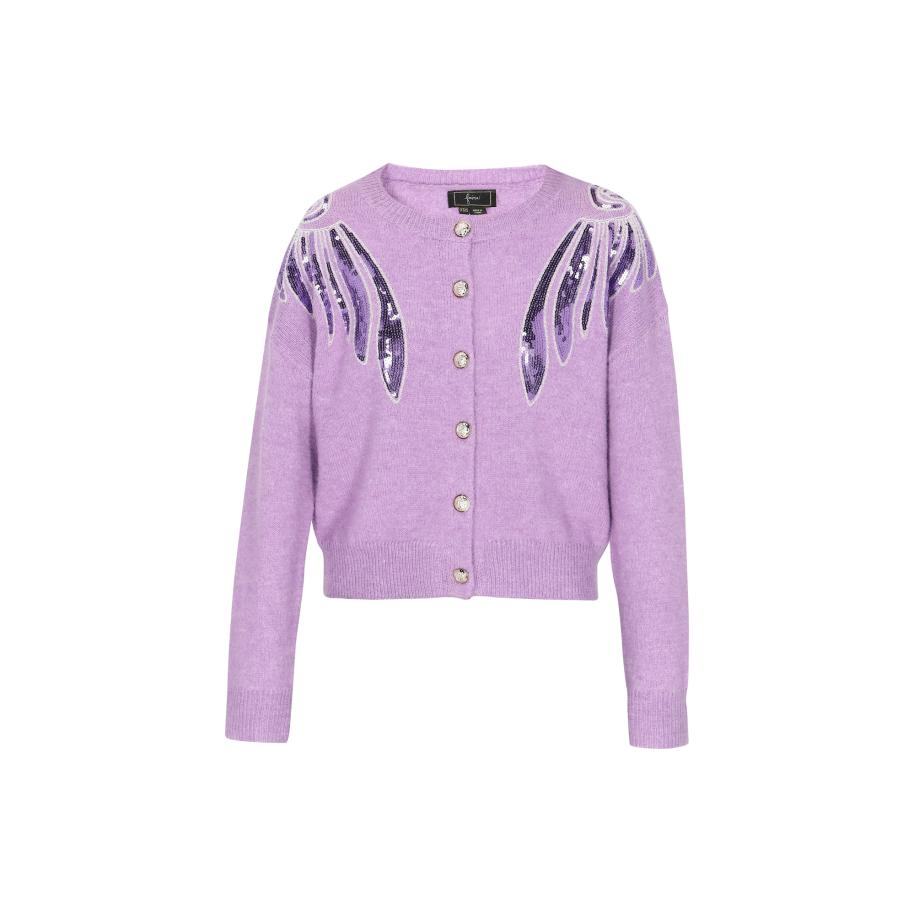 Faina faina Gebreid vest pruim -