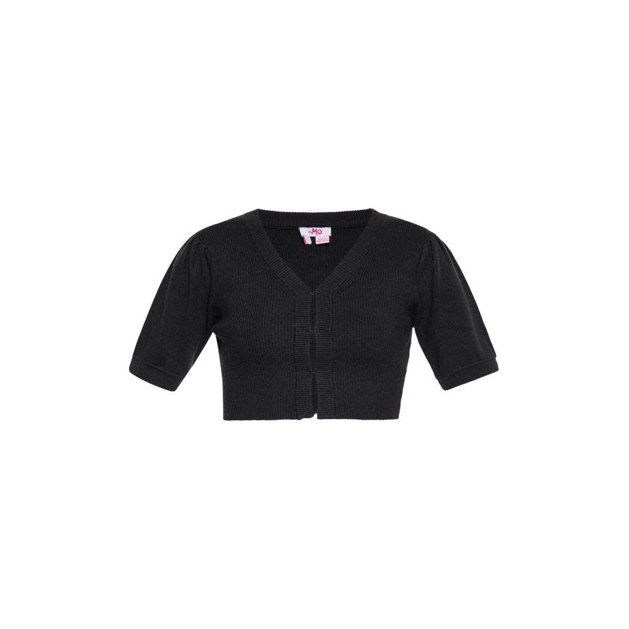 MYMO MYMO Gebreid vest zwart -