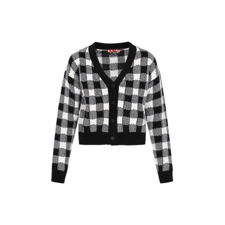 MYMO myMo ROCKS Gebreid vest zwart / wit