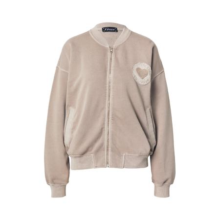 grace Grace Sweatvest greige / lichtgrijs