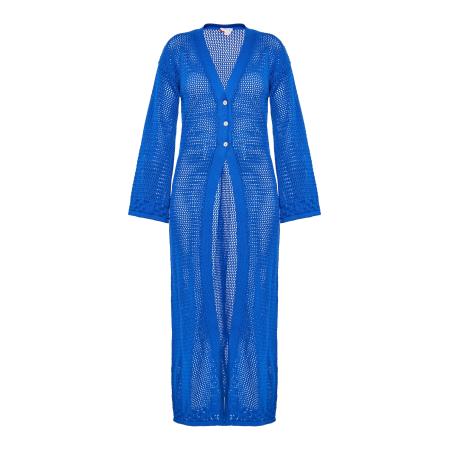 IZIA IZIA Gebreid vest kobaltblauw