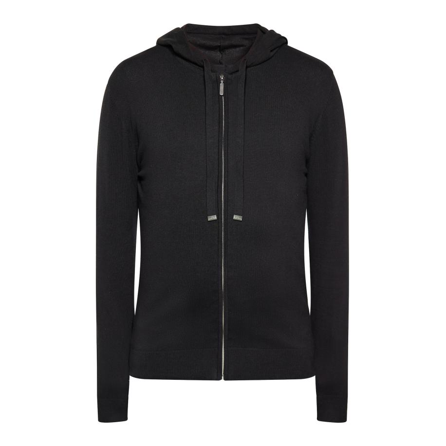 MO MO Gebreid vest zwart -
