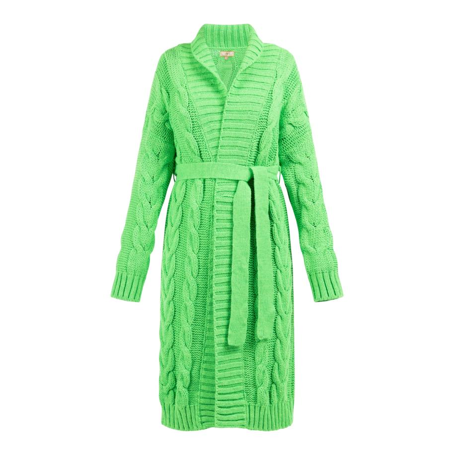 MYMO MYMO Gebreid vest Blonda neongroen -