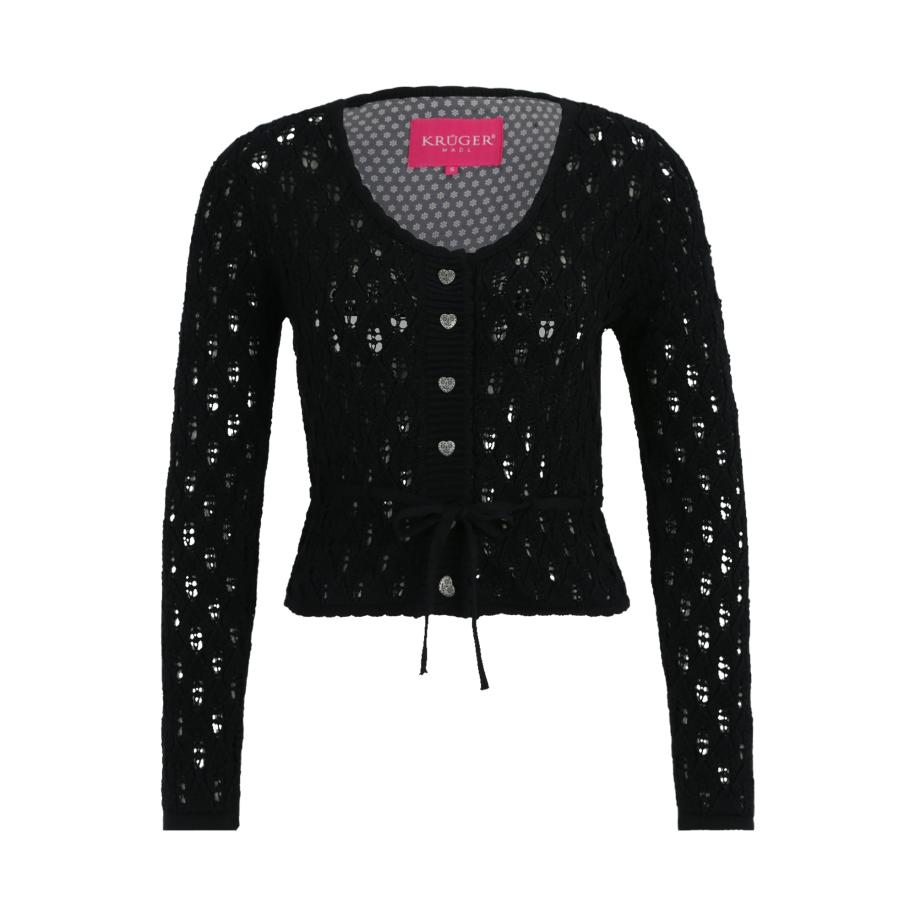 Krüger Madl Krüger Madl Gebreid vest zwart -