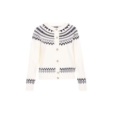 DreiMaster DreiMaster Maritim Gebreid vest zwart / natuurwit