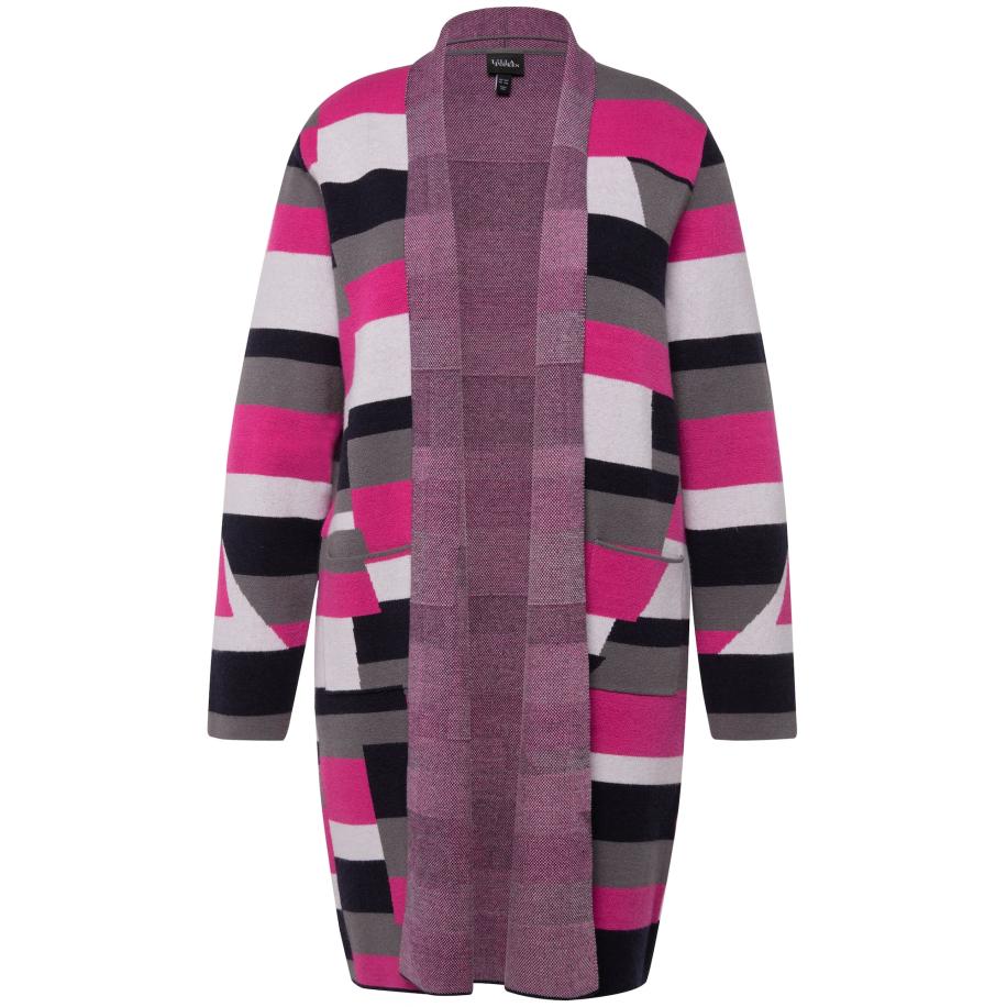 Ulla Popken Ulla Popken Gebreid vest gemengde kleuren -