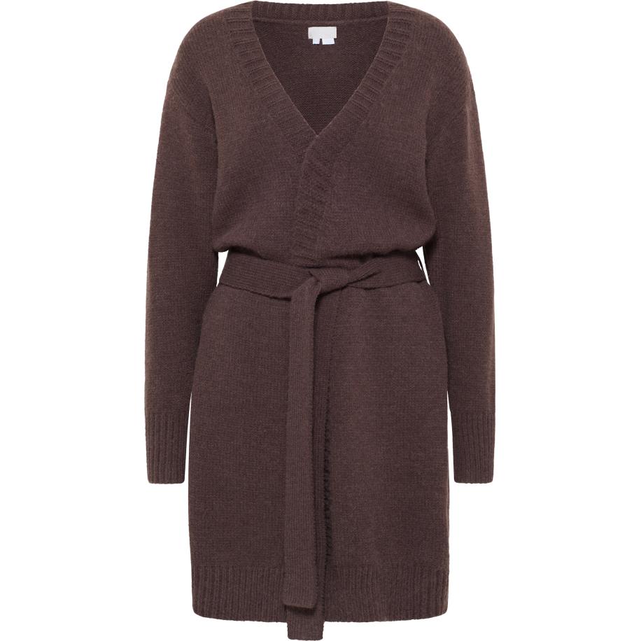 RISA RISA Gebreid vest Teylon donkerbruin -