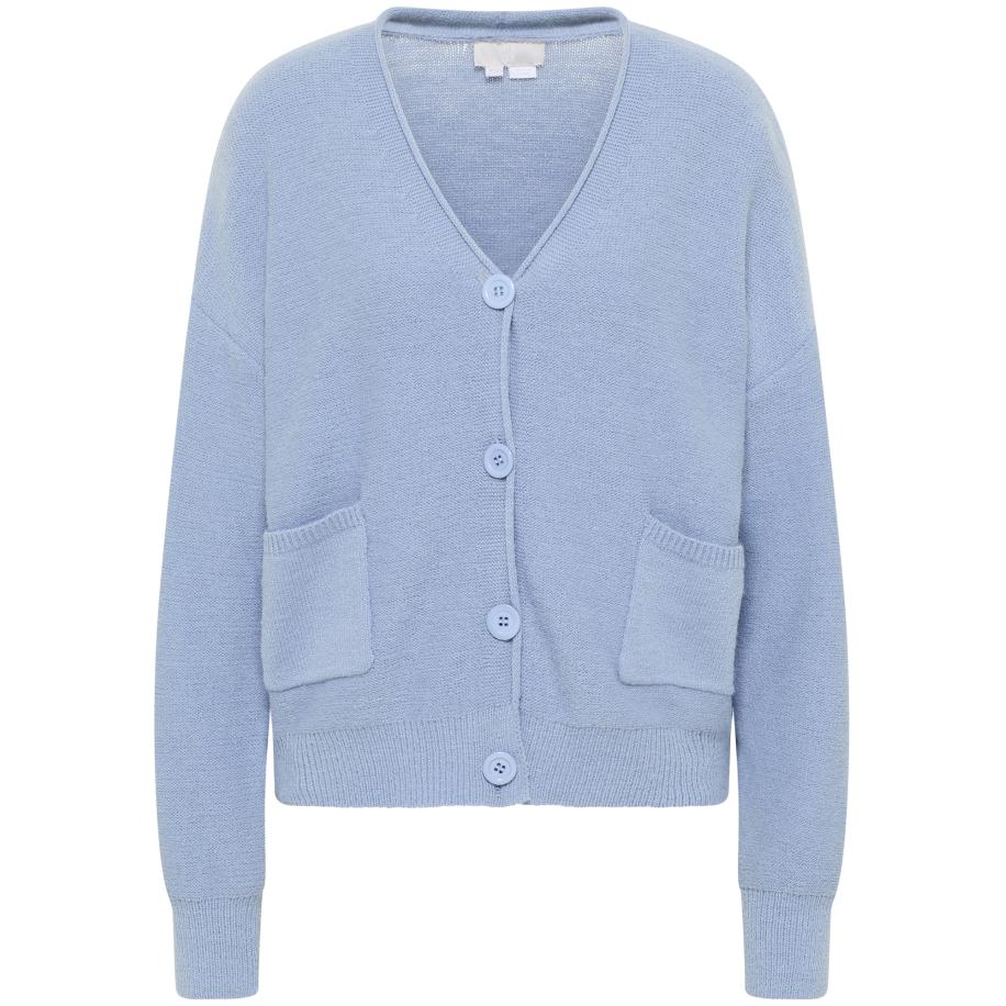 RISA RISA Gebreid vest Teylon hemelsblauw -