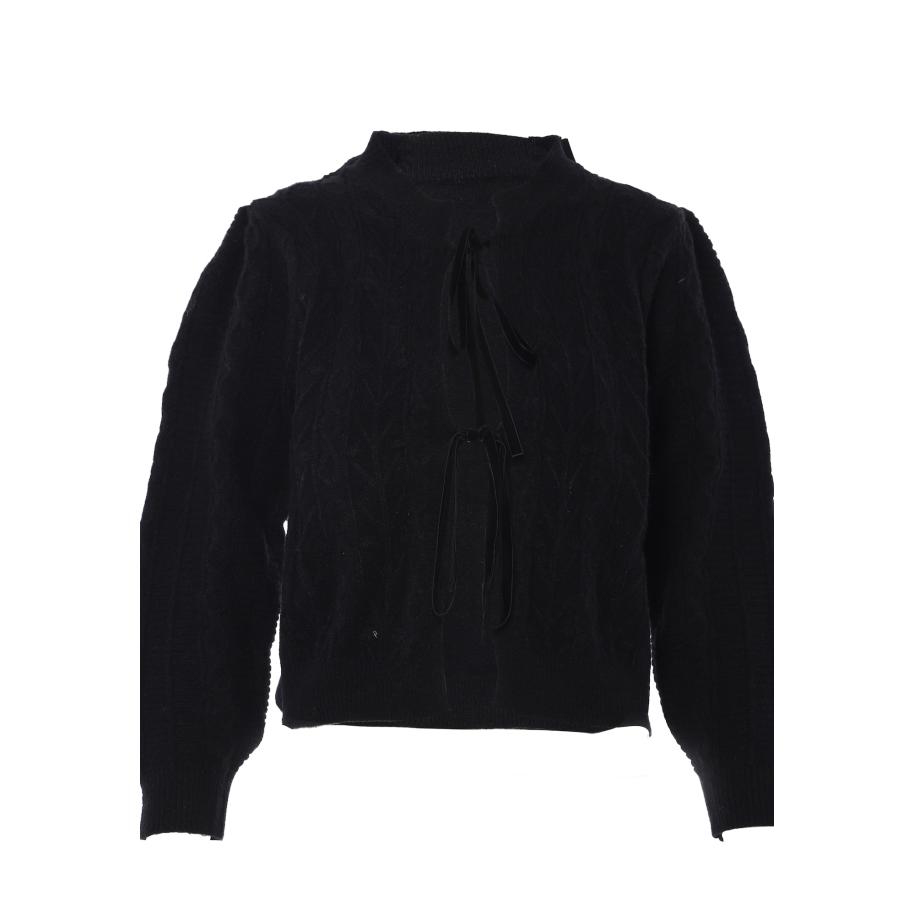 Faina faina Gebreid vest zwart -