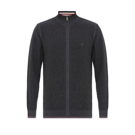 Williot Williot Gebreid vest grijs / antraciet