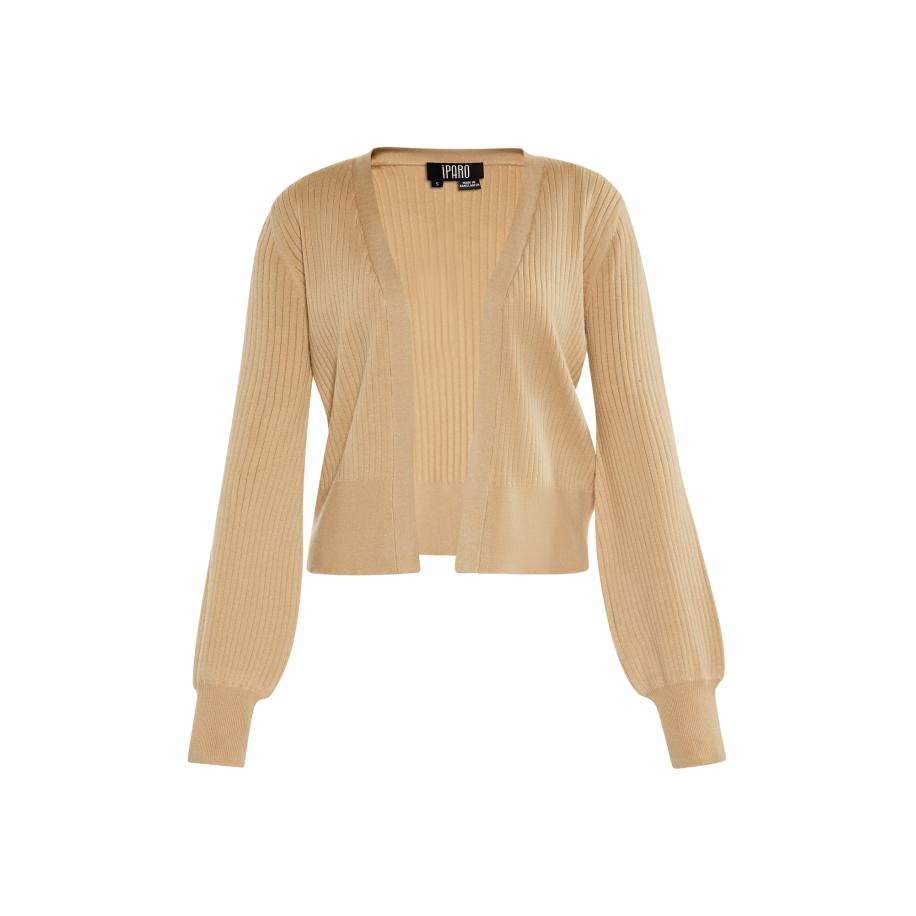 IPARO IPARO Gebreid vest sand -
