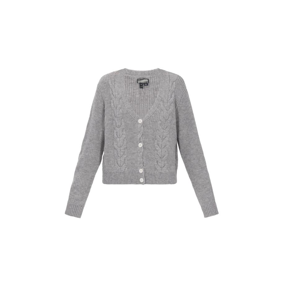 DreiMaster DreiMaster Vintage Gebreid vest grijs -