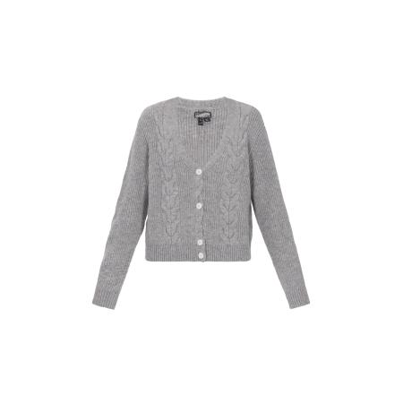 DreiMaster DreiMaster Vintage Gebreid vest grijs