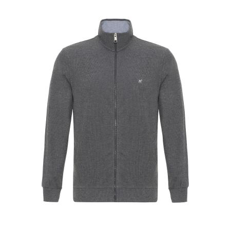 Williot Williot Sweatvest grijs gemêleerd