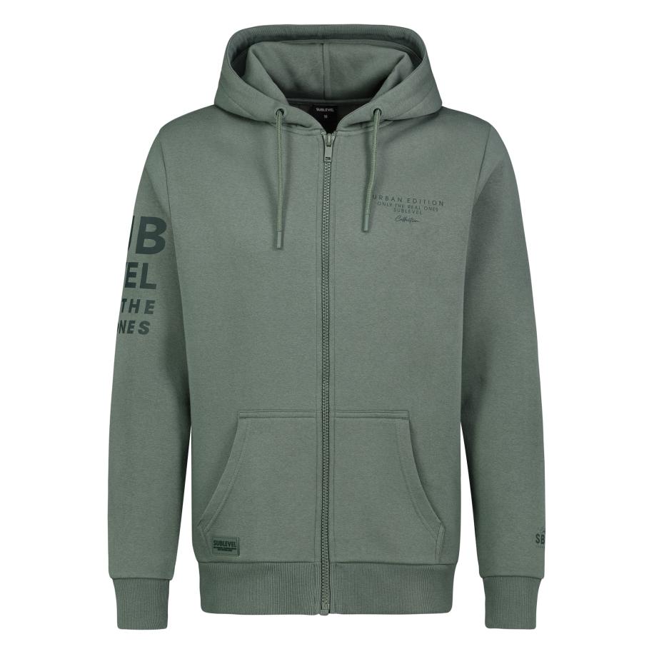 Sublevel Sweatvest olijfgroen Groen