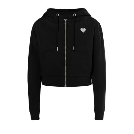 MYMO MYMO Sweatvest Biany zwart / zilver