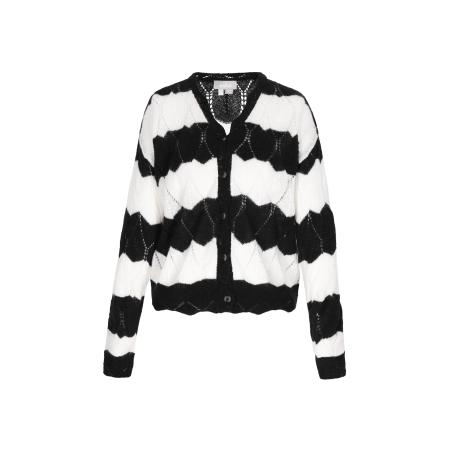 Usha Usha Gebreid vest zwart / wit