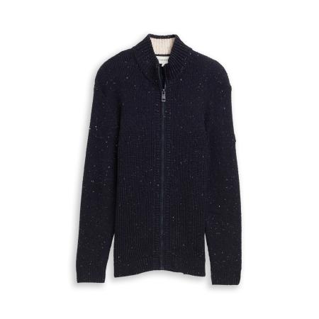 Tom Tailor TOM TAILOR Gebreid vest navy / wit