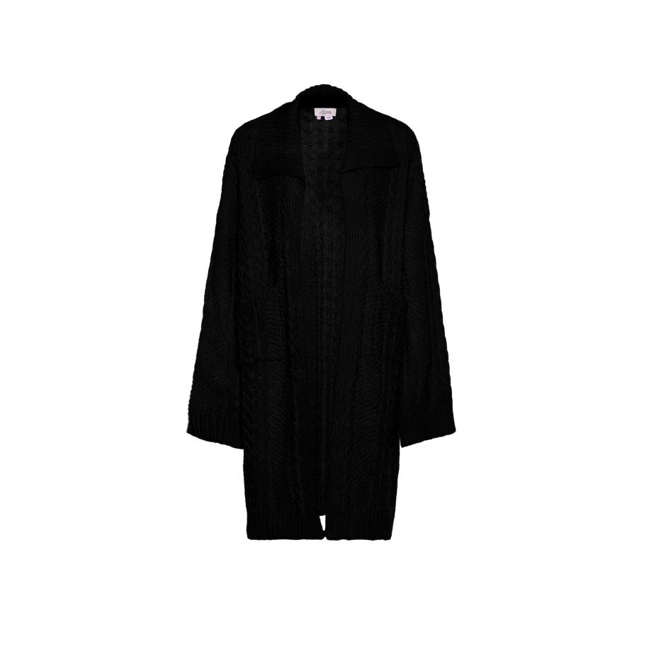 aleva aleva Gebreid vest zwart -