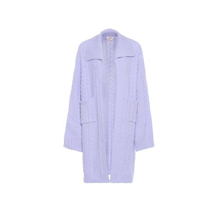 aleva aleva Gebreid vest lavendel