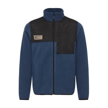 Blend BLEND Fleece jas Mas blauw / zwart / wit