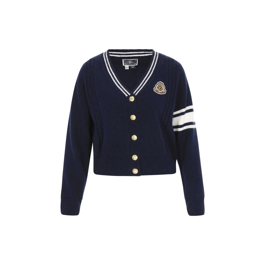 DreiMaster DreiMaster Maritim Gebreid vest navy / wit -