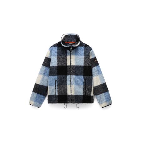 Napapijri NAPAPIJRI Fleece jas Montepiana blauw / zwart / wit