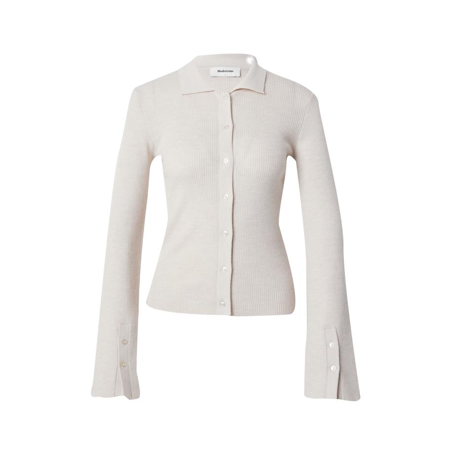 Modström modström Gebreid vest Hiroki taupe -