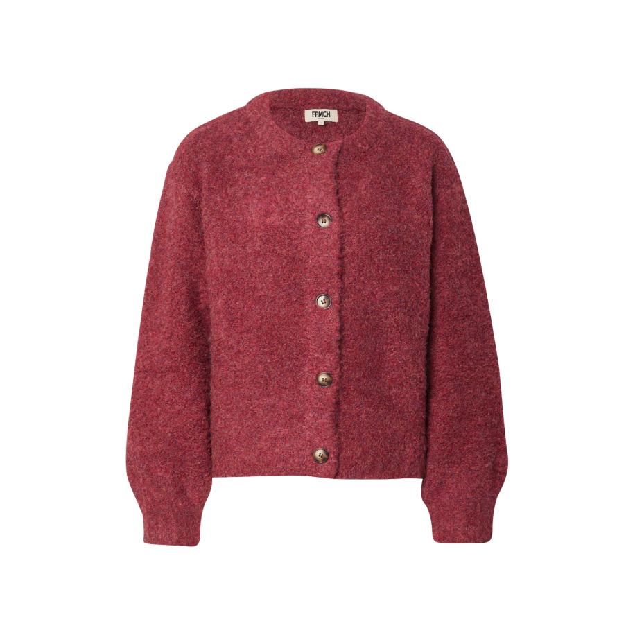 FRNCH PARIS FRNCH PARIS Gebreid vest rood gemêleerd -