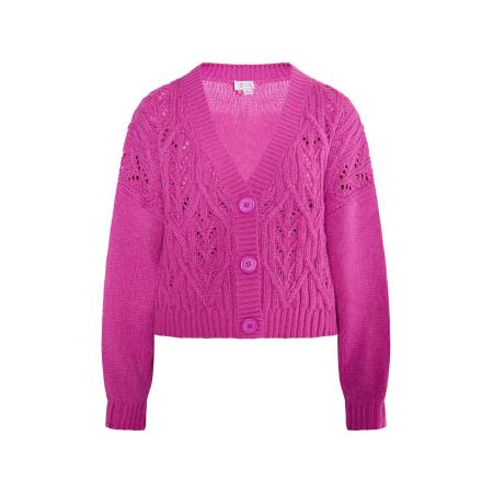 IZIA IZIA Gebreid vest Eyota pink