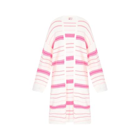 IZIA IZIA Gebreid vest pink / rosa / offwhite