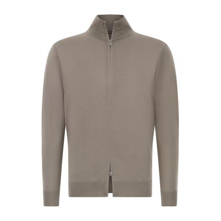 Boggi Milano Boggi Milano Gebreid vest taupe