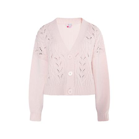 IZIA IZIA Gebreid vest Eyota rosa