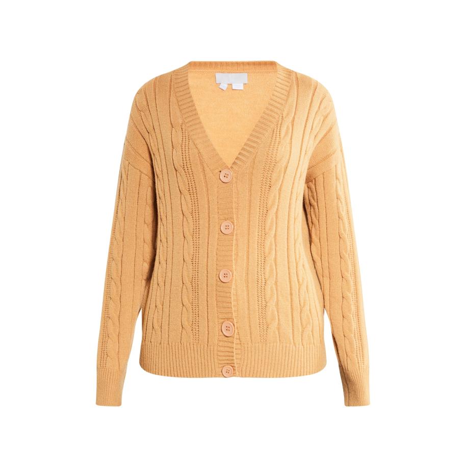 RISA RISA Gebreid vest Teylon karamel -