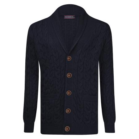 Felix Hardy Felix Hardy Gebreid vest navy