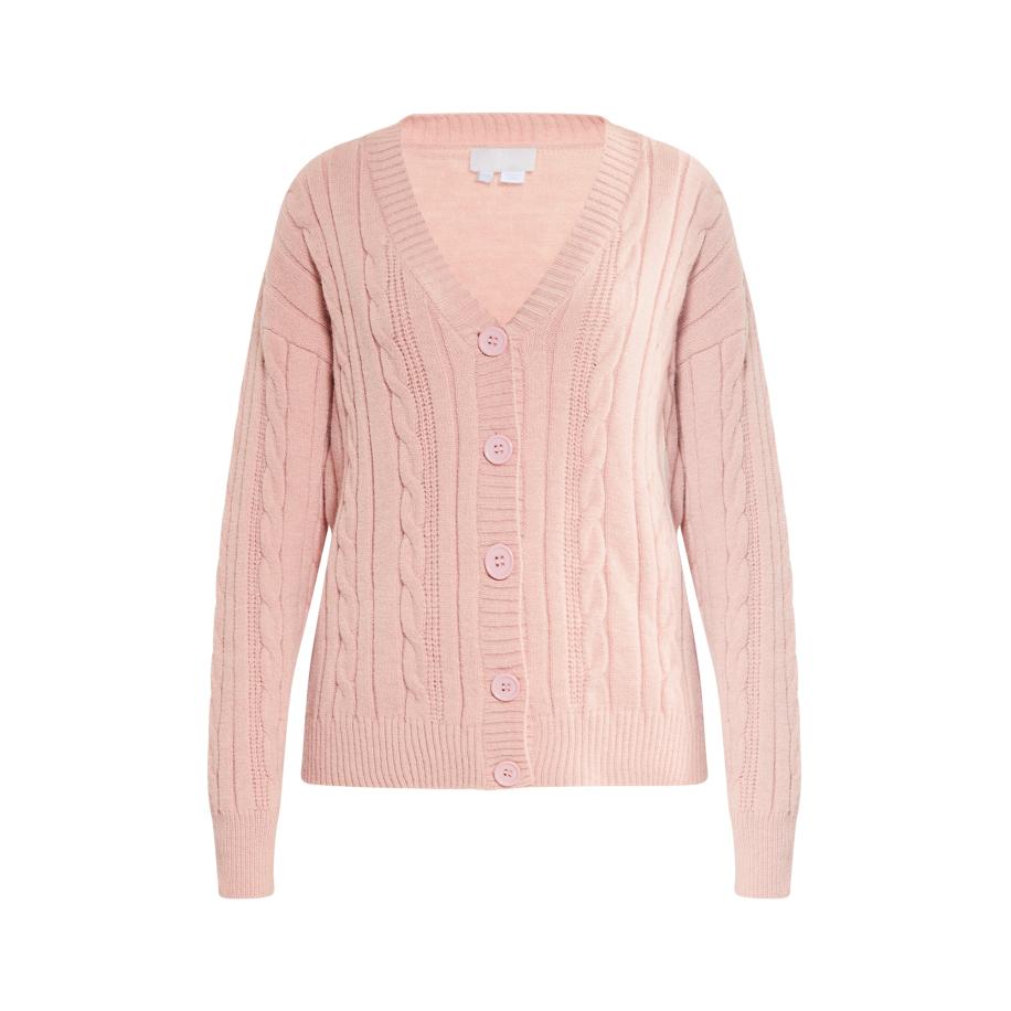 RISA RISA Gebreid vest oudroze -