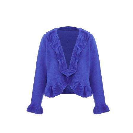 aleva aleva Gebreid vest royal blue/koningsblauw