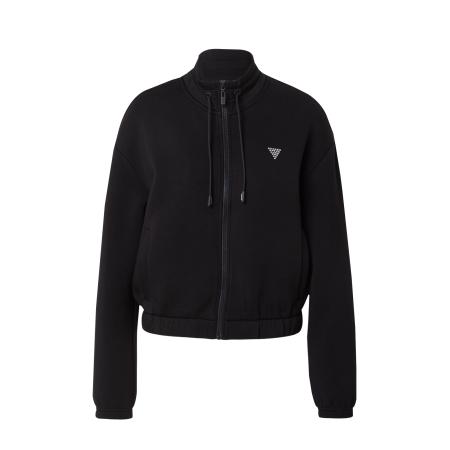 Guess GUESS Sportief sweatvest Cecilia zwart / zilver