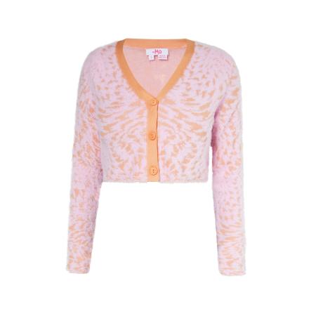 MYMO MYMO Gebreid vest lichtoranje / rosa