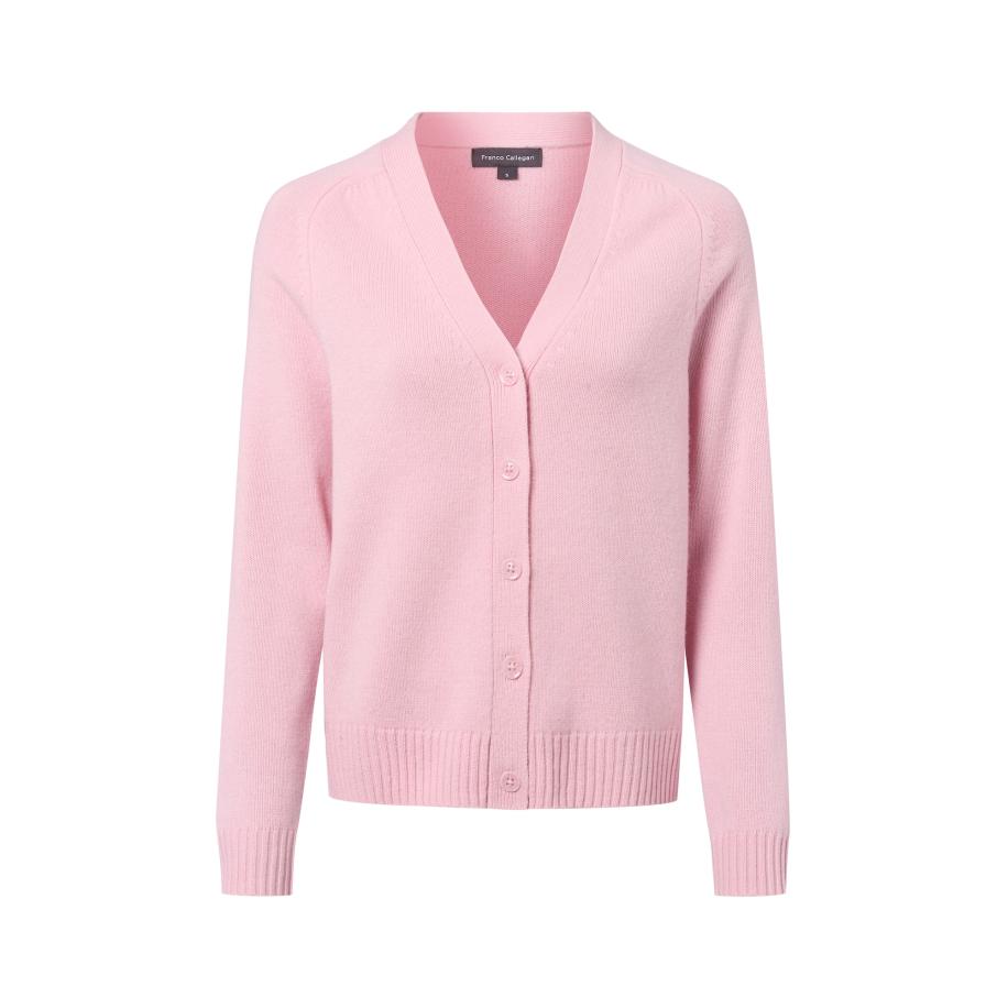 Franco Callegari Franco Callegari Gebreid vest rosa -