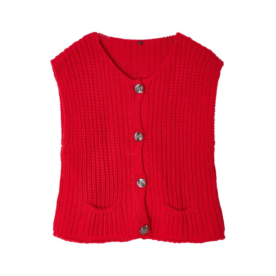 Trendyol Trendyol Gebreide bodywarmer rood -
