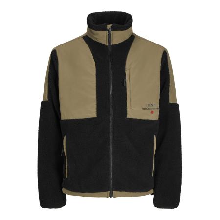 ROYAL DENIM DIVISION R.D.D. ROYAL DENIM DIVISION Fleece jas groen / zwart