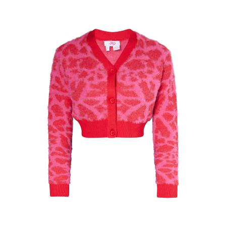 MYMO MYMO Gebreid vest lichtroze / rood