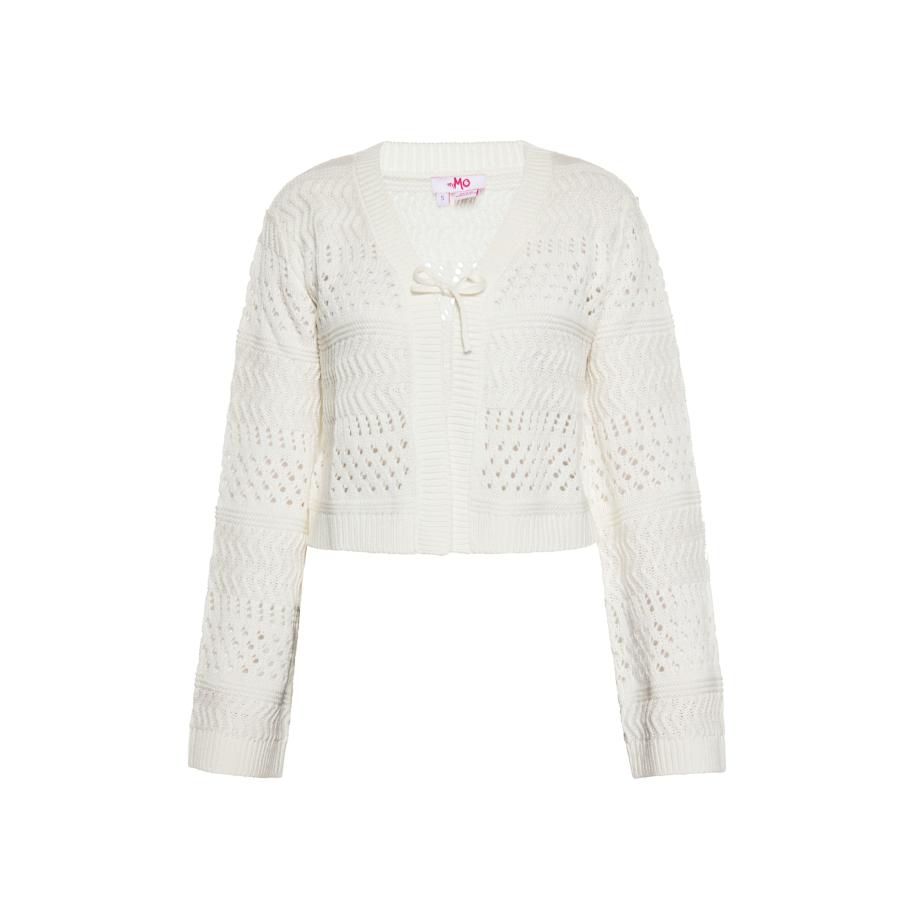 MYMO MYMO Gebreid vest wit -